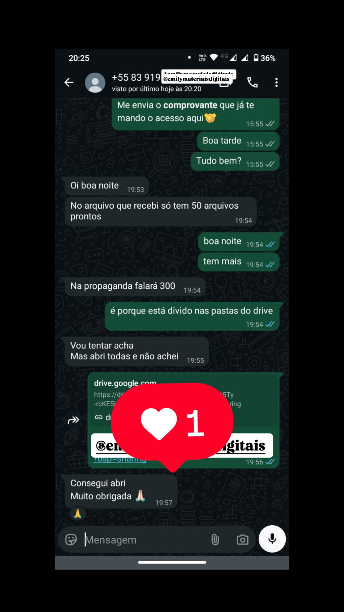 Depoimento real